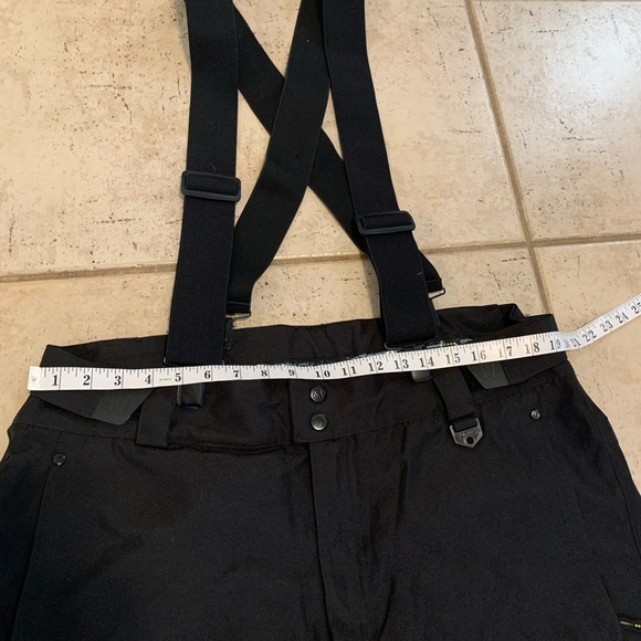 Sunice STORMPACK Black Ski Snowboard Pants Bibs XL/TG Removable Suspenders - Picture 9 of 10